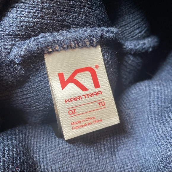 Kari Traa Beanie Womens Winter Snow Knit Hat Multicolor One Size Pom Pom NEW - Picture 9 of 9